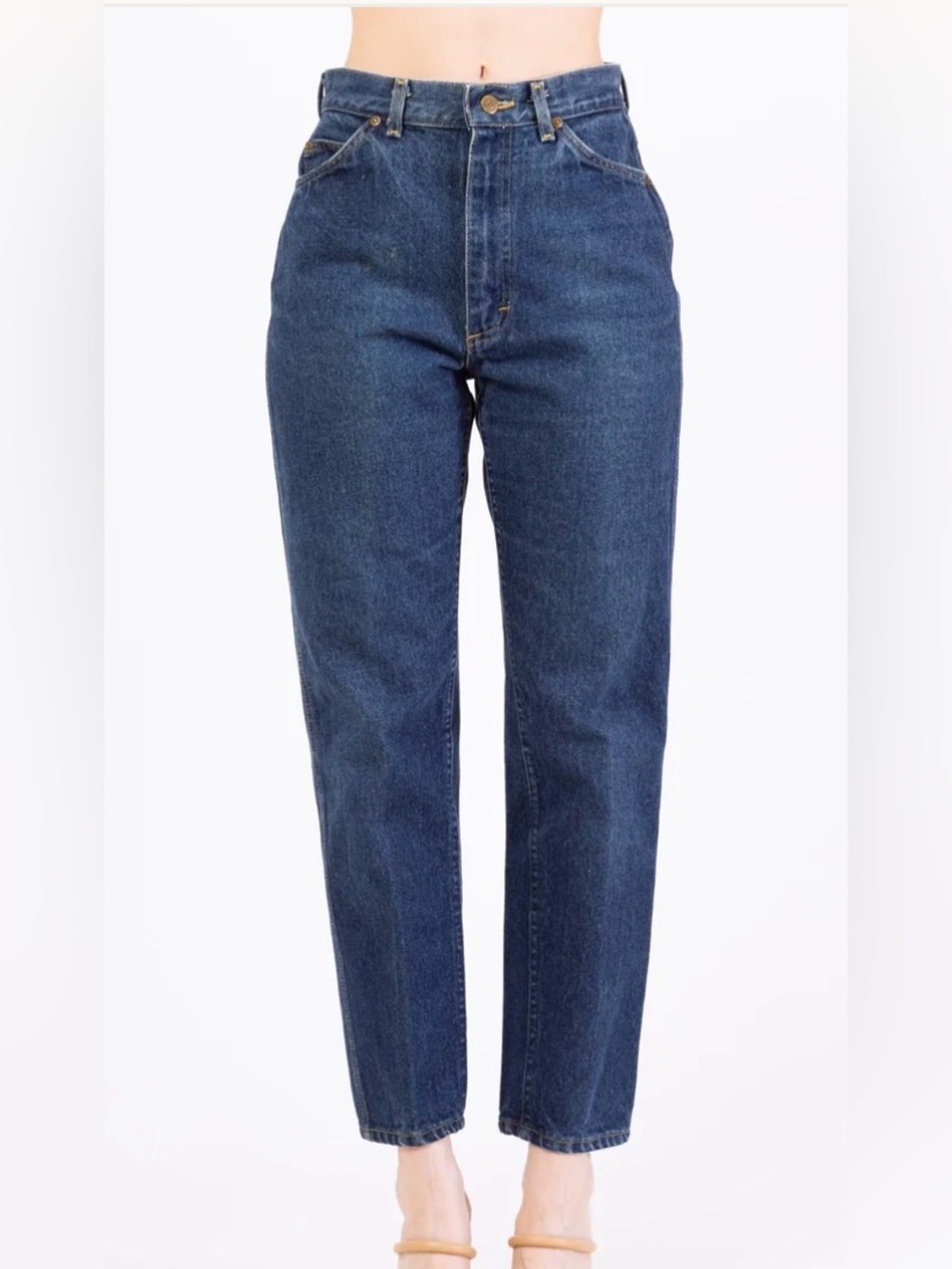 Vintage Lee “Union Made” Women’s Jeans, Dark-Medium Wash, Straight Leg, GUC